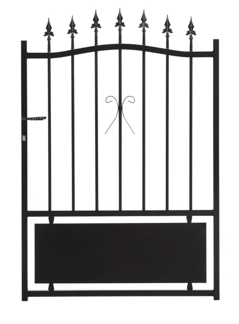 Portillon battant acier noir Sarce, l.100x H.146 cm