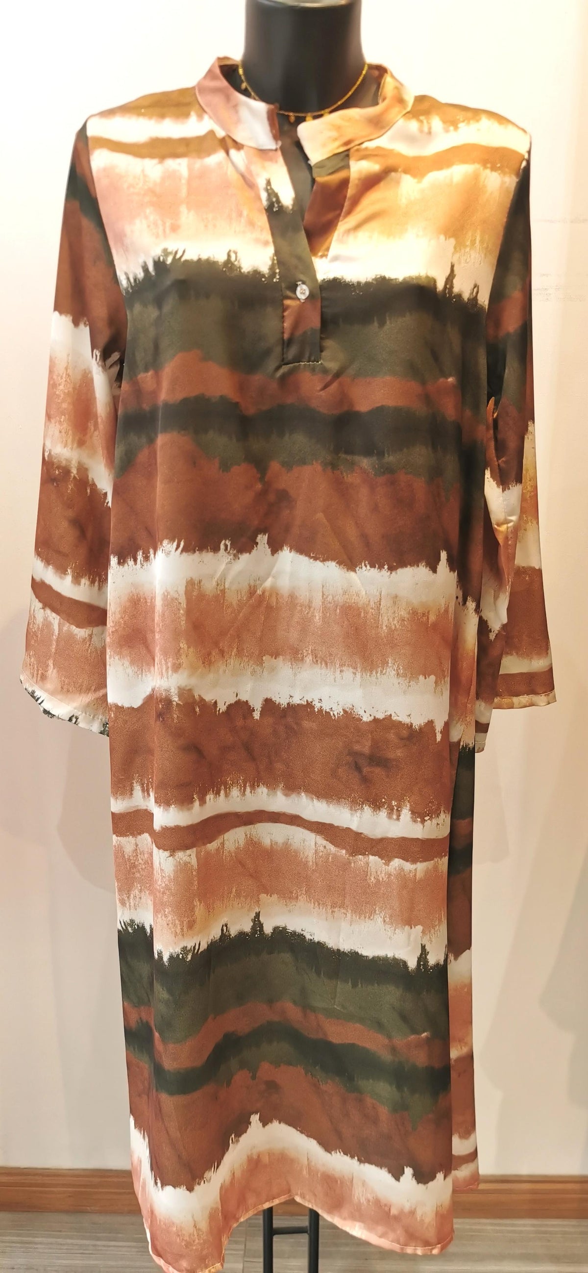Robe longue bohème CAMEL
