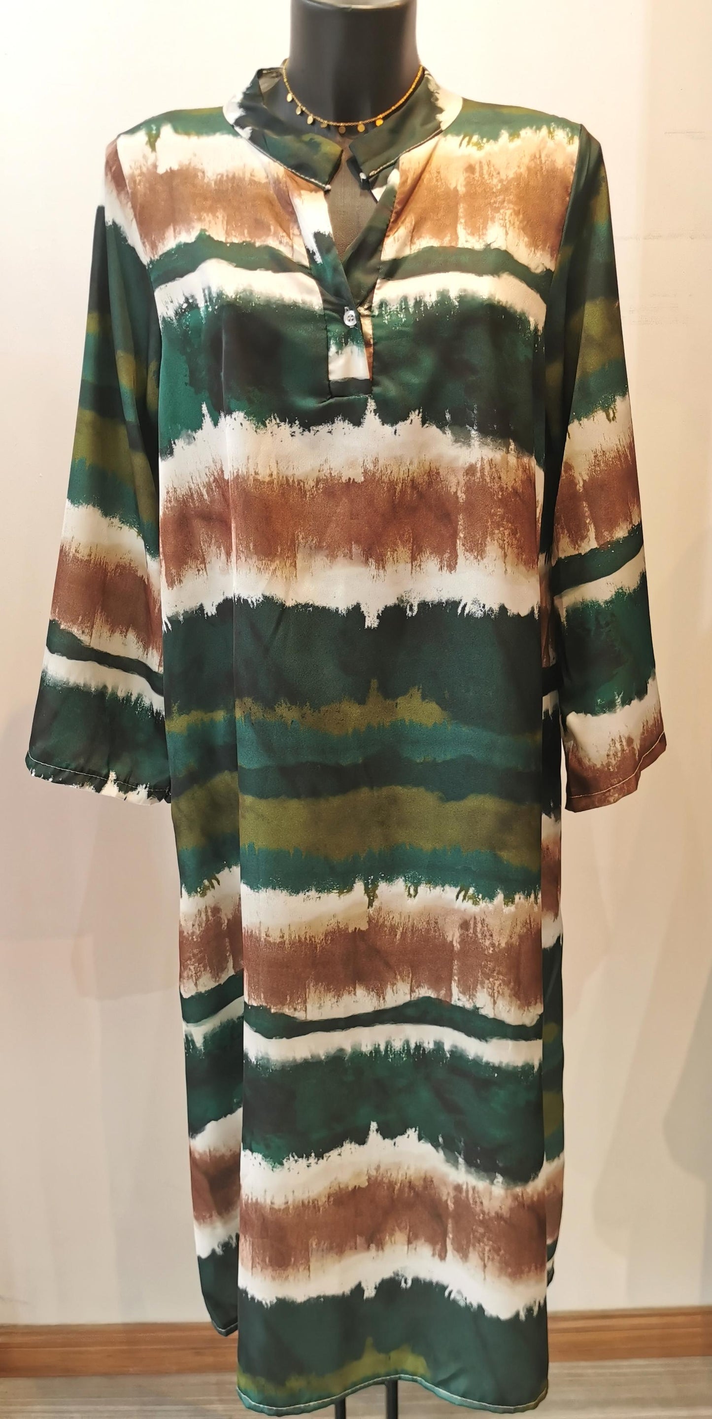 Robe longue bohème VERT