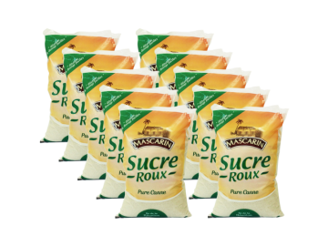 Sucre Roux 10x1Kg MASCARIN