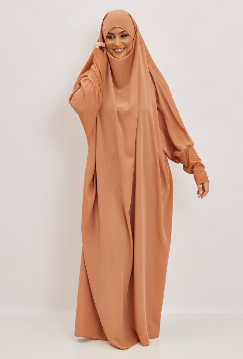 Jilbeb une pièce robe GRANDE ABRICOT