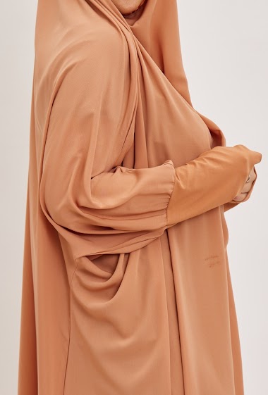 Jilbeb une pièce robe GRANDE ABRICOT