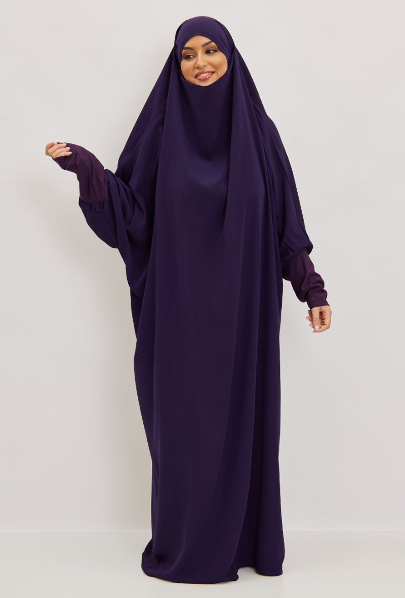 Jilbeb une pièce robe GRANDE VIOLET