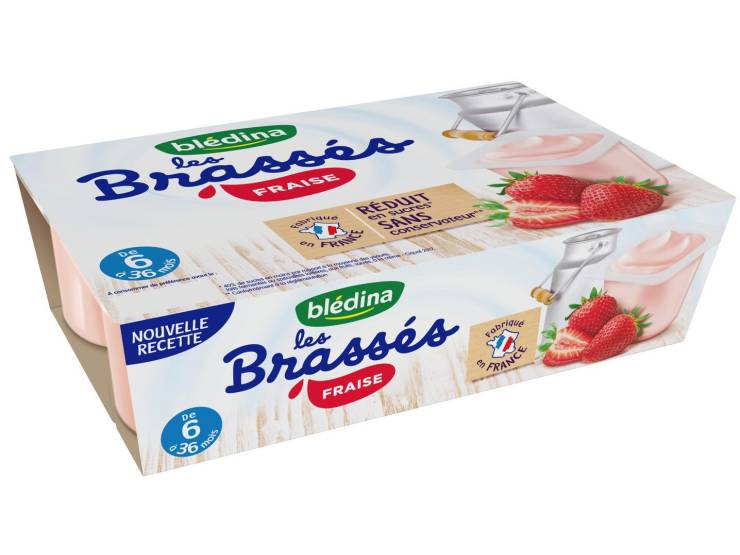 Bledina Les Brasses Fraise 6x95g - tiboutik.re