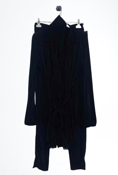Ensemble pantalon ceinturé NOIR