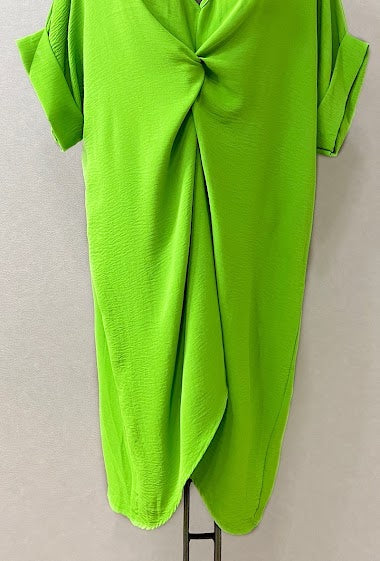 Robe oversize vert pomme