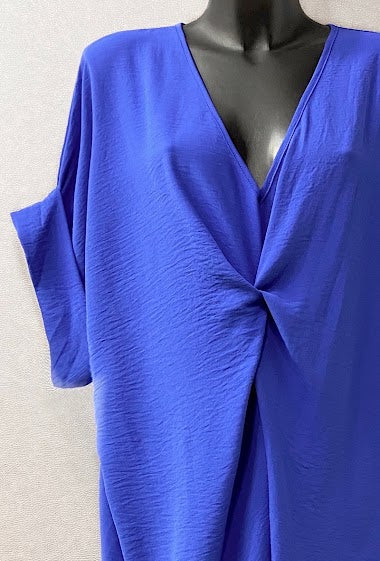 Robe oversize bleu roi