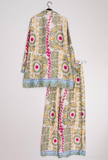 Ensemble avec imprimé fleuri FUCHSIA