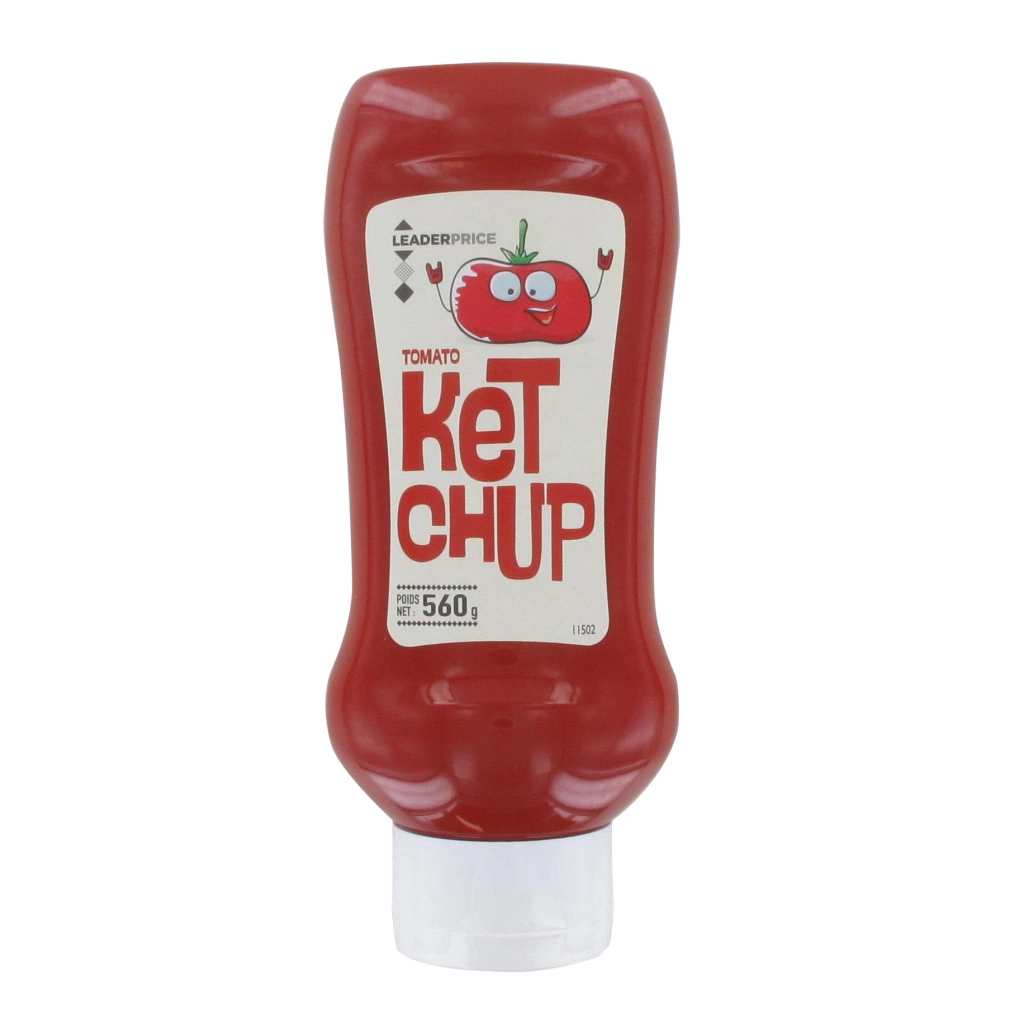 Ketchup en flacon top down 560g