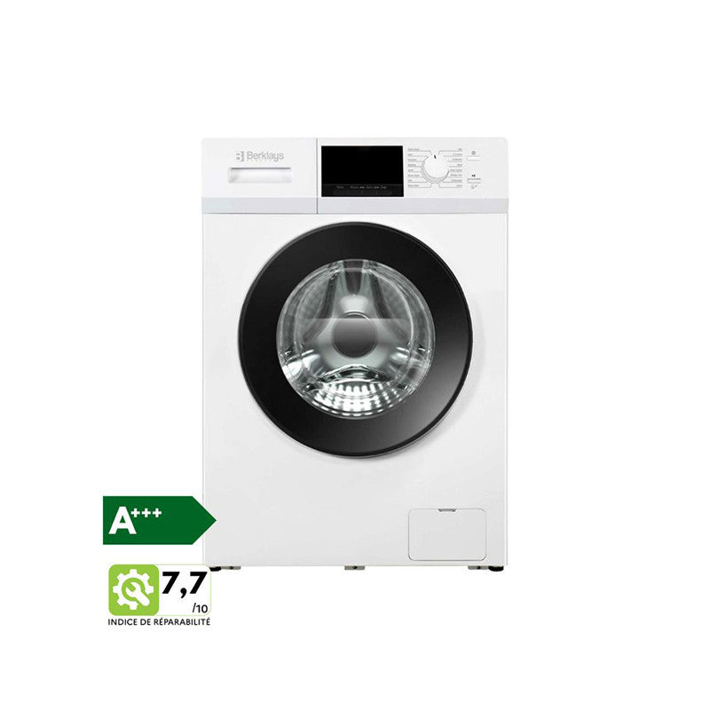 Lave-linge hublot 1200tr/min 7Kg Blanc - BERKLAYS - BW0712AT3