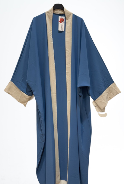 Kimono bicolore BLEU