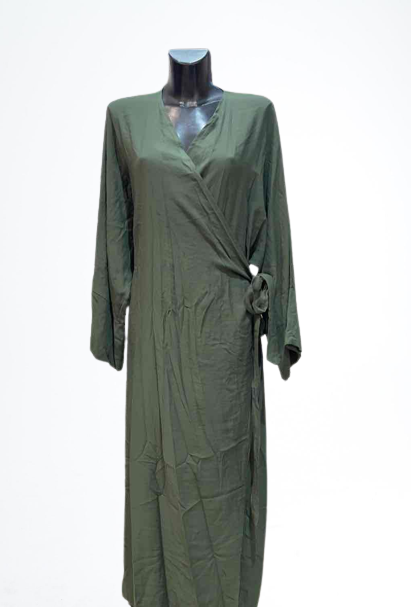 Robe longue à nouer KAKI