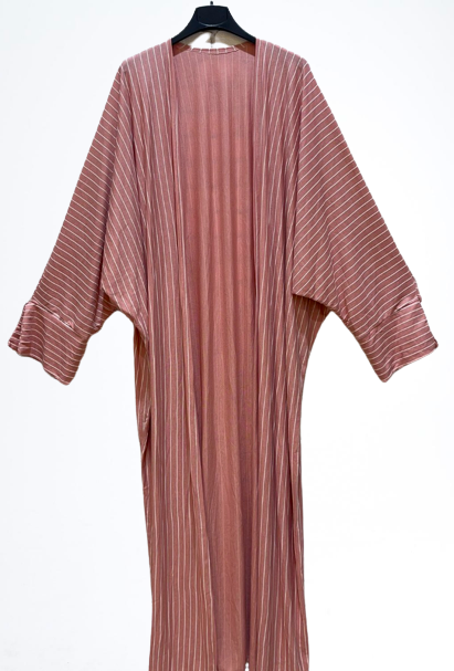 Kimono Rayé ROSE