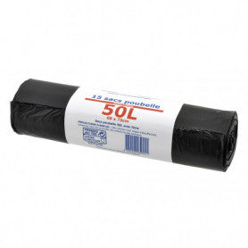 Sacs poubelle coulissant 50L X 20 - ECO+
