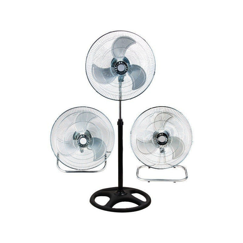VENTILATEUR SUR PIED CHROME 3 EN 1