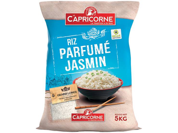 Riz parfumé jasmin 5kg CAPRICORNE