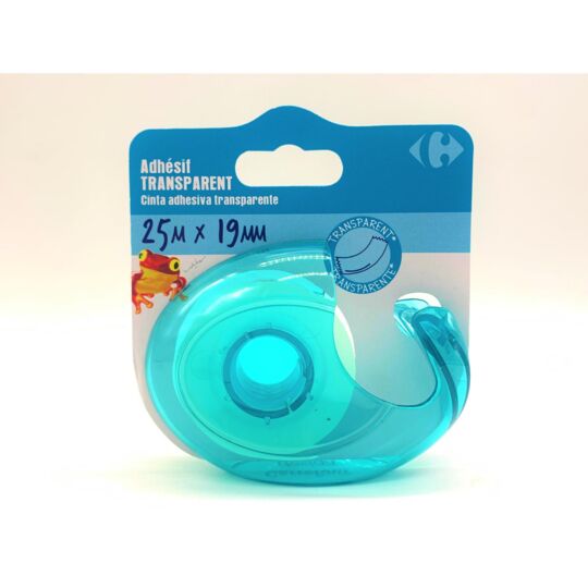 Ruban adhésif transparent avec dévidoir 25m