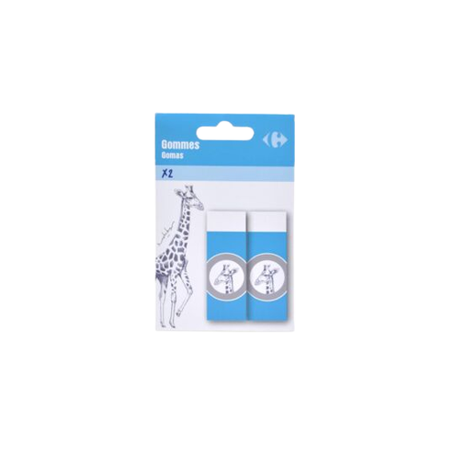 Gomme plastique x 2