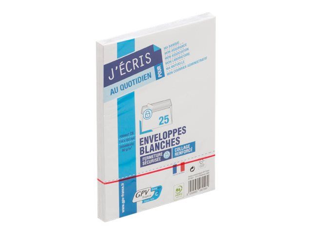 GPV - 25 Enveloppes C6 114 x 162 mm