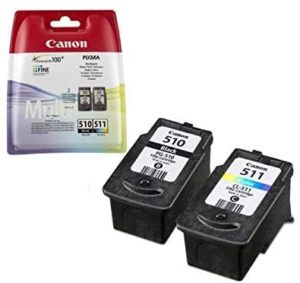 PACK DE 2 CARTOUCHES D'ENCRE PG-545 + CL-546 NOIR/COULEUR CANON - ENCCAPG545/CL546