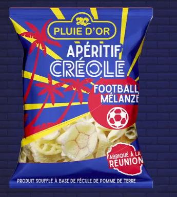 Chips Aperitif créole Football Mélanzé Pluie d'Or 60g