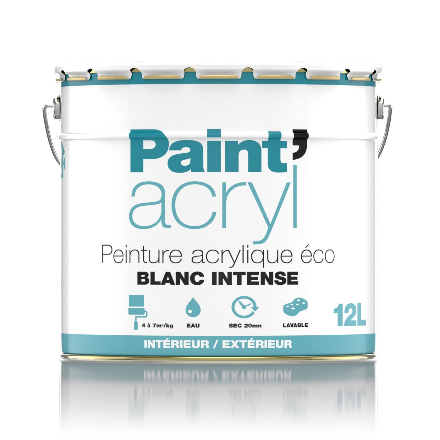PEINTURE ACRYLIQUE PAINT-ACRYL 12L BLANCHE
