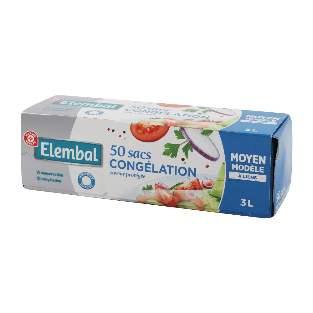 Sacs congélation Elembal Moyen modèle 3Lx50