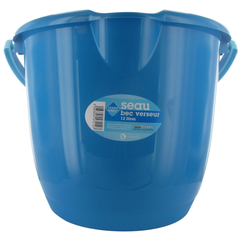 Seau couleur bleu 12L