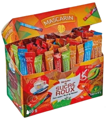 Bûchette de sucre roux 100x5g MASCARIN