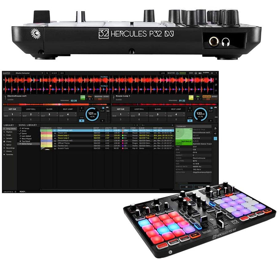 TABLE DE MIXAGE CONTRÔLEUR DJ P32 - HERCULES