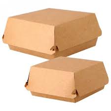 100 Boites Burger Kraft 118X117X77 GM - tiboutik.re