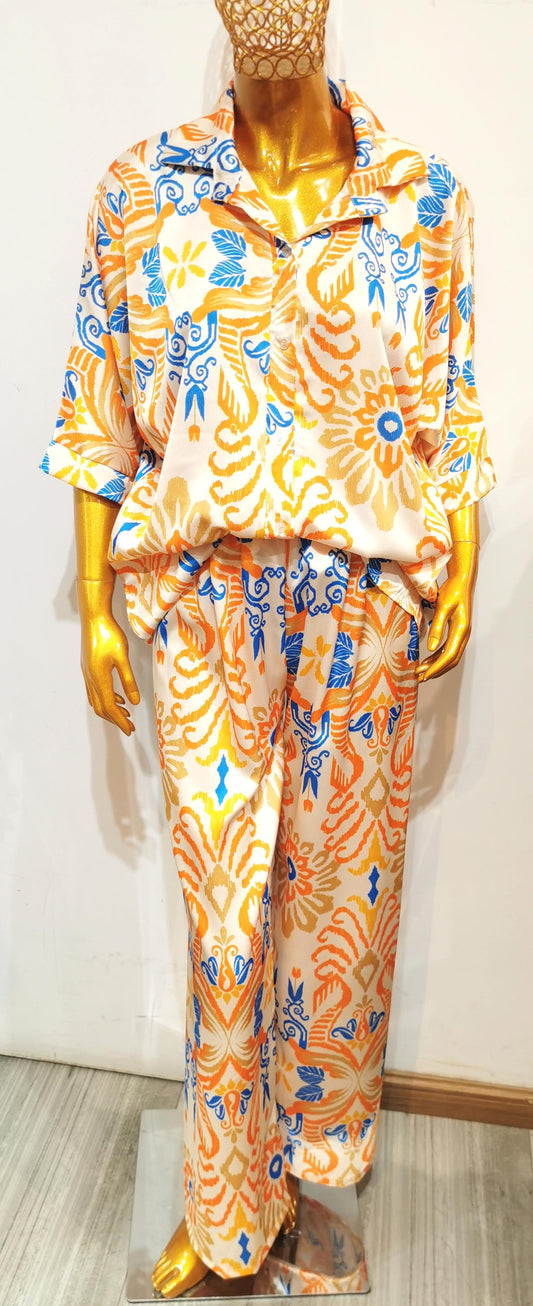 Ensemble pantalon fluide ORANGE