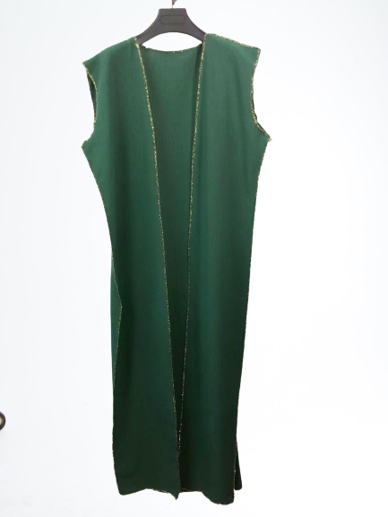 Gilet dorée VERT SAPIN