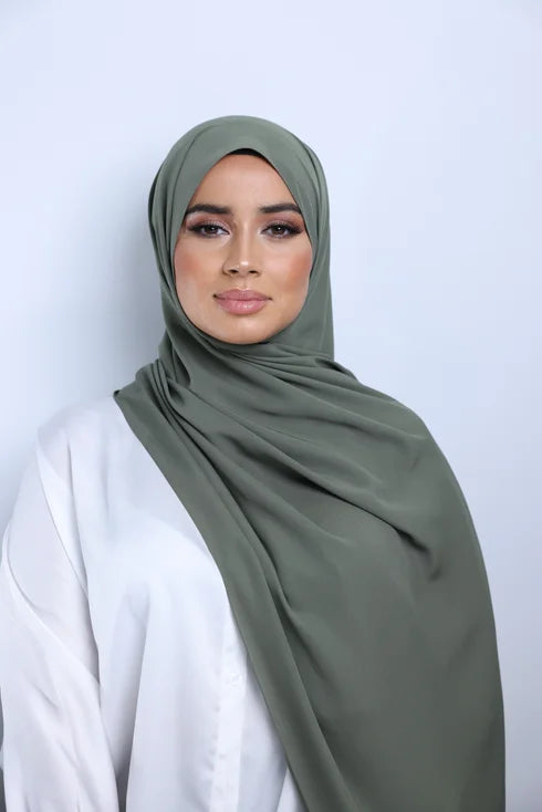 Hijab soie de Médine KAKI
