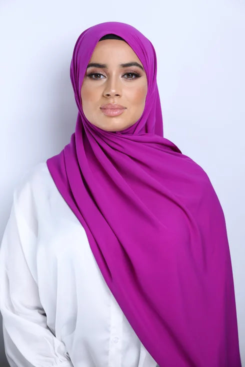 Hijab soie de Médine BURGUNDY