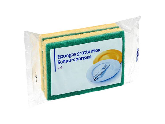 4 Eponge Tampon Rec Pp - tiboutik.re