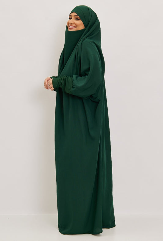 Jilbeb une pièce robe GRANDE VERT SAPIN