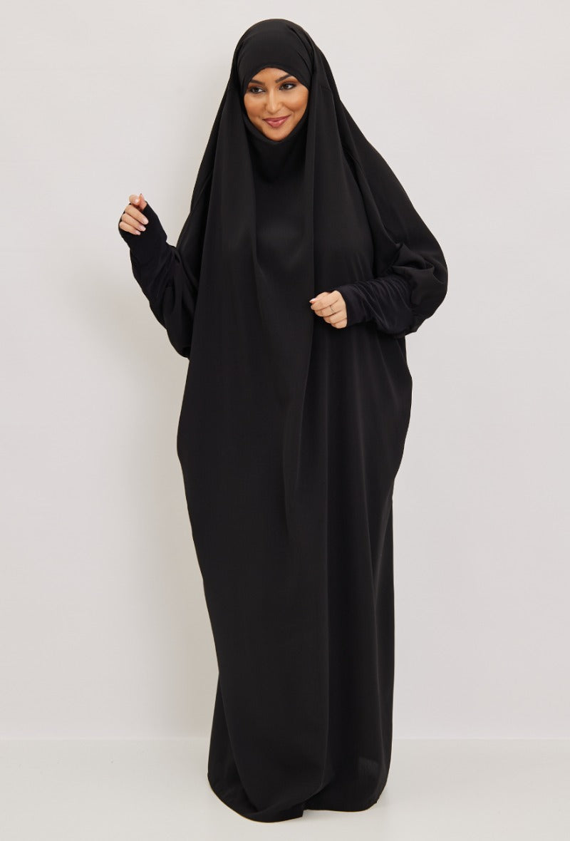 Jilbeb une pièce robe GRANDE NOIR