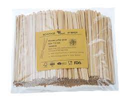 Agitateur boisson bois naturel 11 cm x 1000 - tiboutik.re