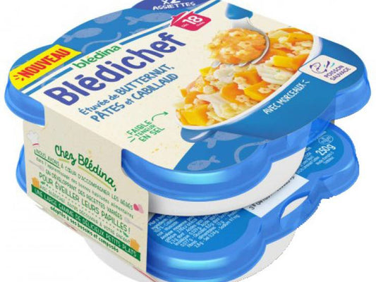 Bledichef Butternut Pates Cabillaud Assiet 2x250g - tiboutik.re