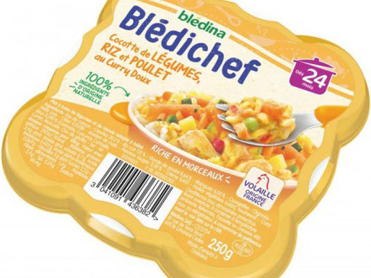 Bledichef Cocot De Legumes Riz Et Plet Au Curry 250g - tiboutik.re