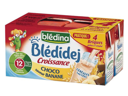 Blédidej Croissance Choco Sav Banane 4x250ml - tiboutik.re