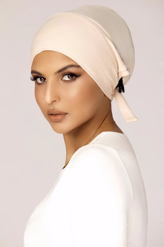 Bonnet sous hijab BEIGE - tiboutik.re