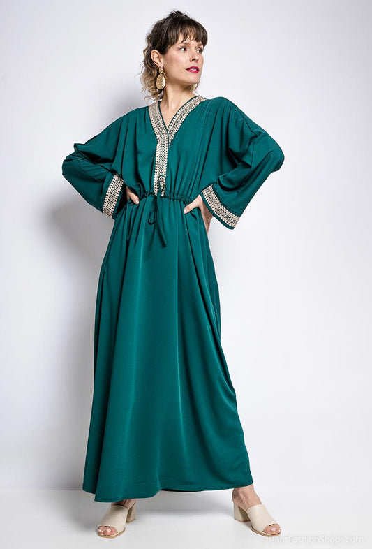 Robe dentelle VERT