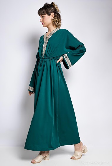 Robe dentelle VERT