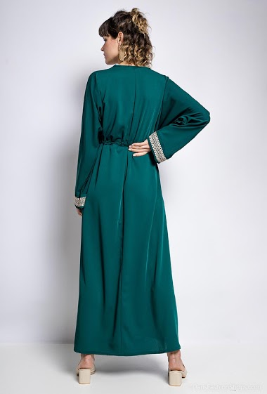 Robe dentelle VERT