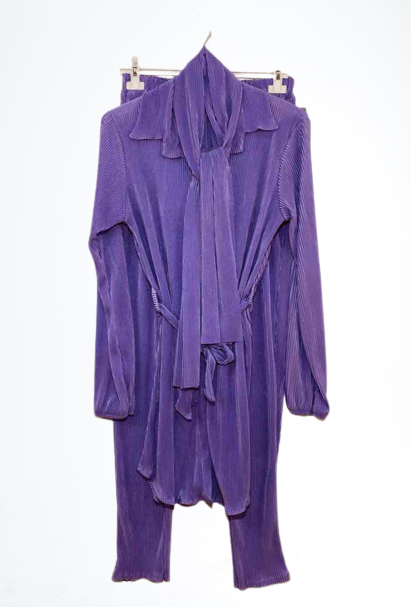 Ensemble pantalon ceinturé LILAS