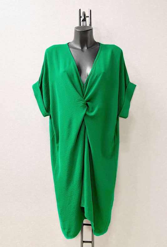 Robe oversize vert foncé