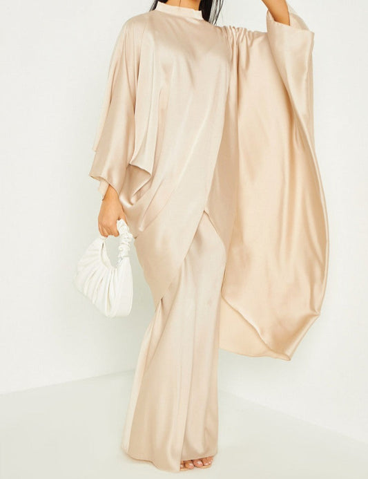 Ensemble chic satin BEIGE