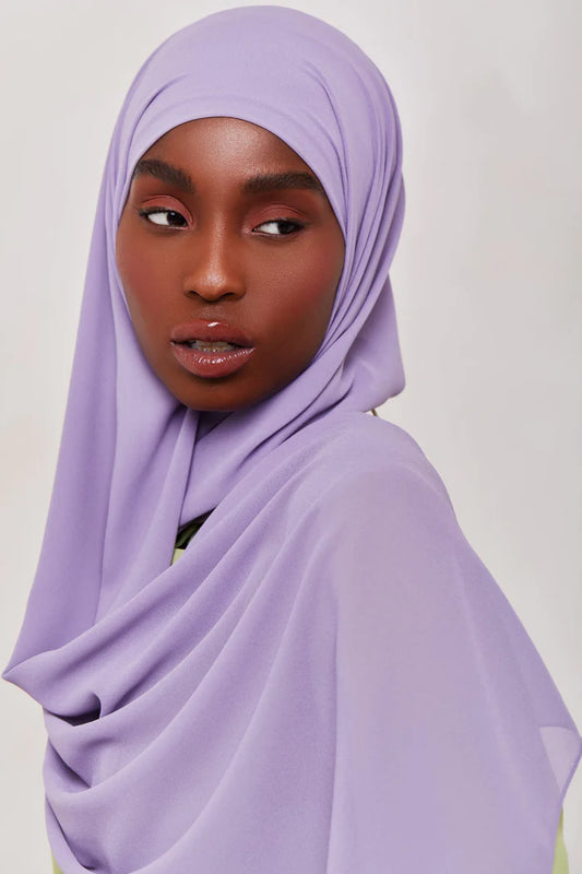 Hijab mousseline LAVENDE